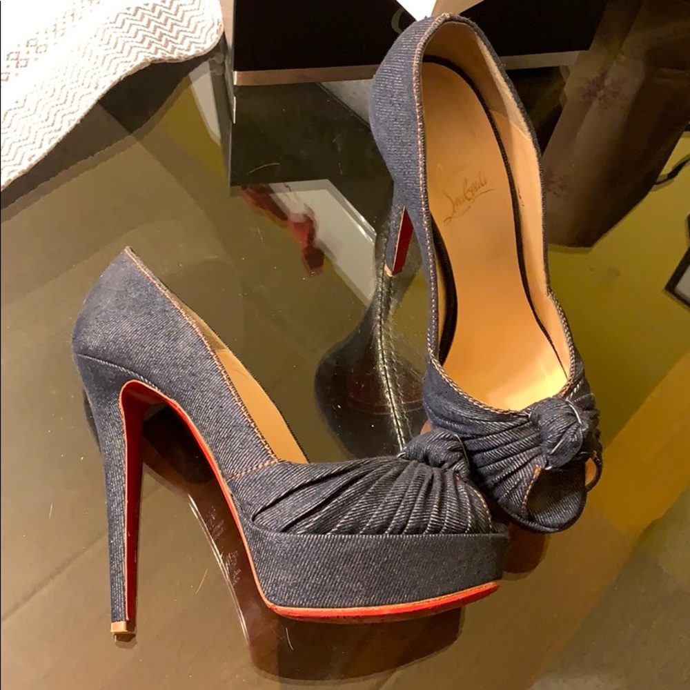 Loubies Greissimo denim knot 150 size 36.5